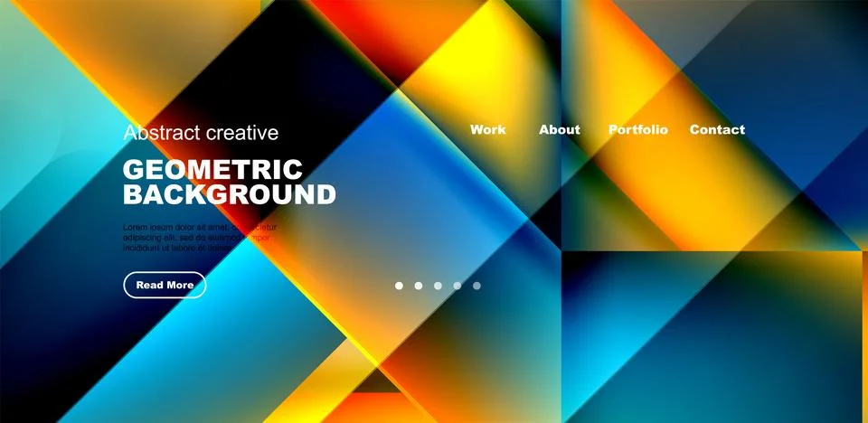 Dynamic triangle design with fluid gradient colors abstract background イラスト素材