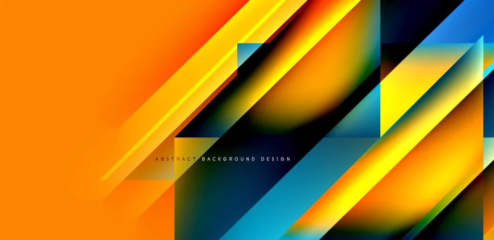 Dynamic triangle design with fluid gradient colors abstract background Illustrazione stock
