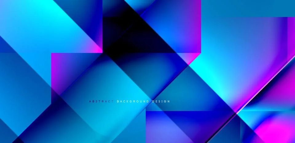 Dynamic triangle design with fluid gradient colors abstract background Illustrazione stock