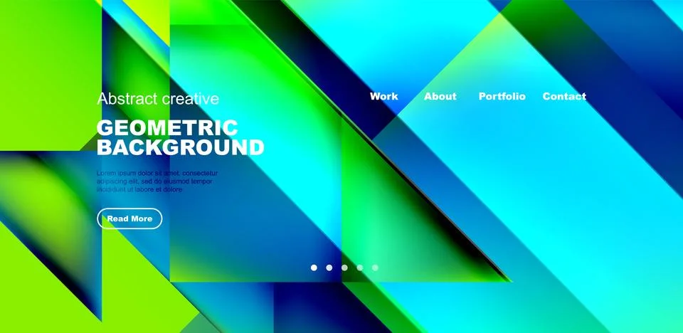 Dynamic triangle design with fluid gradient colors abstract background イラスト素材