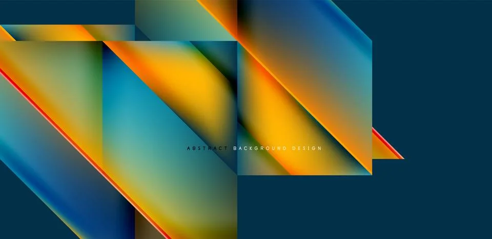 Dynamic triangle design with fluid gradient colors abstract background Illustrazione stock