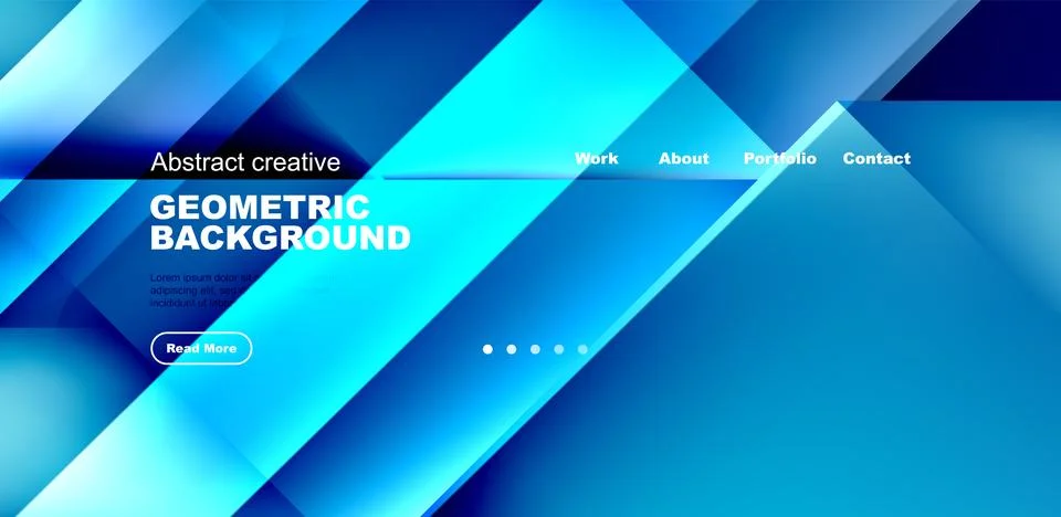 Dynamic triangle design with fluid gradient colors abstract background Illustrazione stock