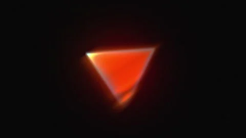 Dynamic Triangle Spectrum Red Rotation. Stock Footage 341436739