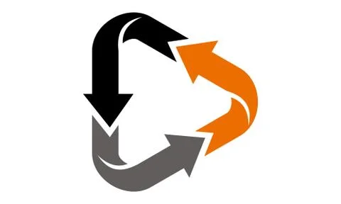 Dynamic Triangle Vector Ilustración de archivo