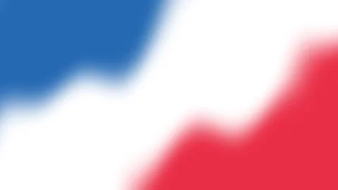 Dynamic Tricolor Blue White Red Abstract Motion Background Loop. Видео 340057452