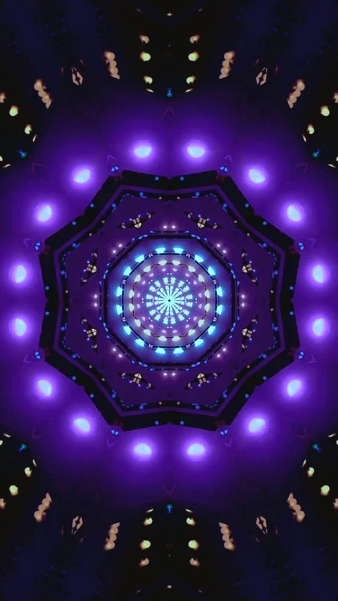 Dynamic tunnel animation creating a seamless looping visual experience with.. Stock Footage 321572947