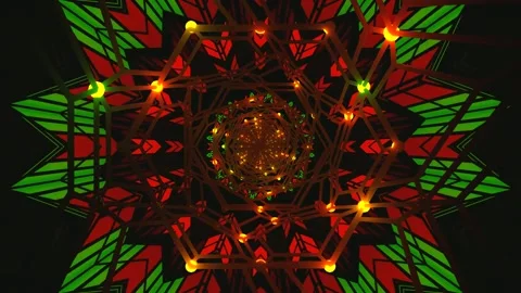 Dynamic tunnel animation with vibrant colors in seamless loop showcasing ab.. Stock Footage 318792855