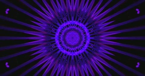 Dynamic tunnel loop with vibrant purple rays creating a mesmerizing visual .. Stock Footage 321324720