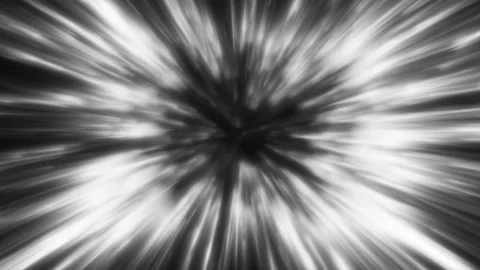 Dynamic tunnel with monochrome image simulating the speed of light Stock Footage 320555971