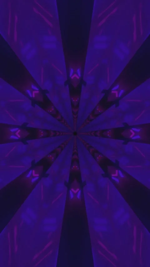 Dynamic tunnel video displaying a seamless loop of vibrant purple and pink .. Stock Footage 320356857