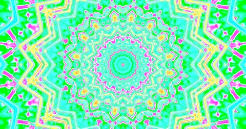 Dynamic tunnel video loop creates vibrant swirling patterns in bright color.. Stock Footage 320060570