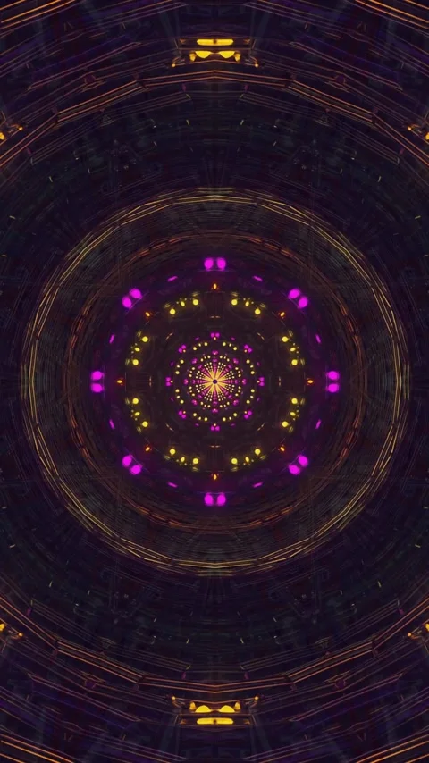 Dynamic tunnel video loop creates an immersive visual experience with vibra.. Stock Footage 321269752