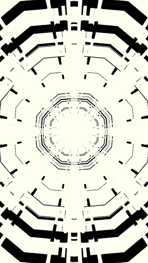 Dynamic tunnel video loop creates an immersive visual experience with seaml.. Stock Footage 321570808
