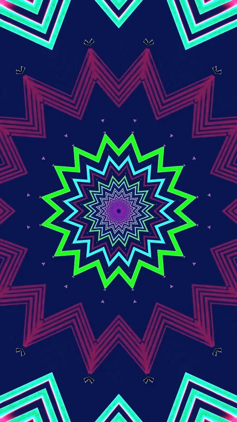 Dynamic tunnel video loop creates a vibrant visual experience for screensav.. Stock Footage 321571419
