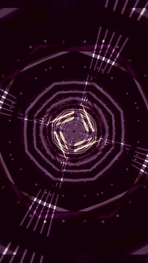 Dynamic tunnel video loop creates seamless visual effect for stunning scree.. Stock Footage 321574325