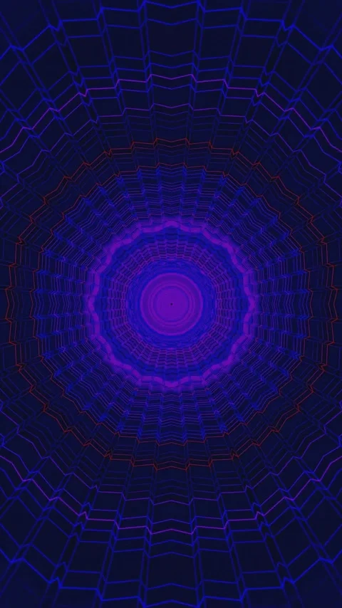Dynamic tunnel video loop creates immersive visual experience for screensaver Stock Footage 321575451