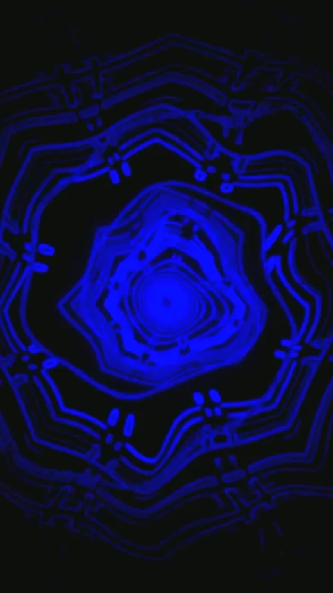 Dynamic tunnel video loop creating an immersive experience with pulsating b.. Stock Footage 321267037