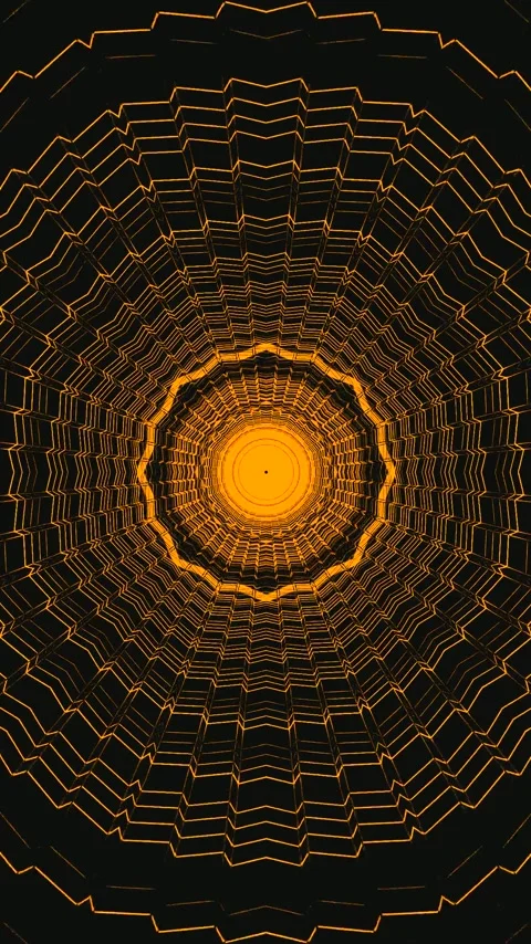 Dynamic tunnel video loop creating an immersive visual experience with seam.. Stock Footage 321564044