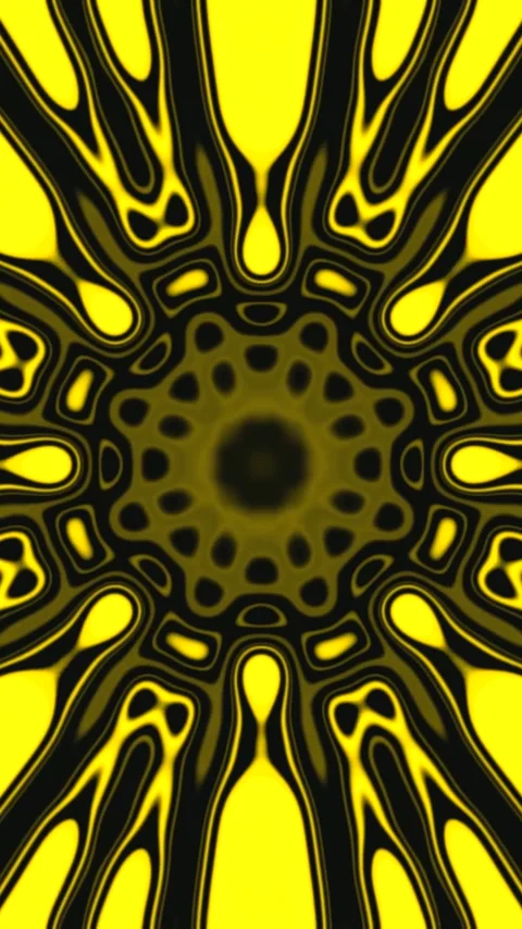 Dynamic tunnel video loop featuring vibrant yellow and black patterns for i.. Stock Footage 321265262