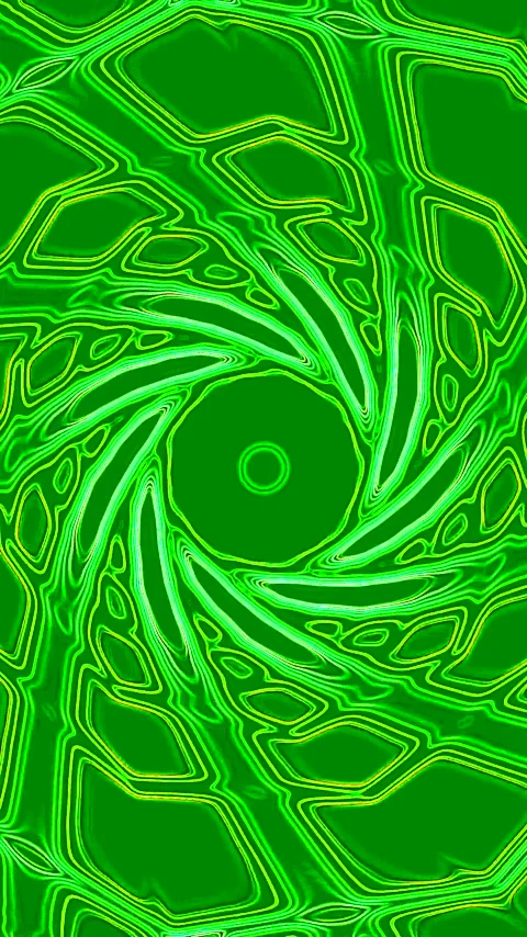 Dynamic tunnel video loop featuring vibrant green swirling patterns for imm.. Video stock 321268047