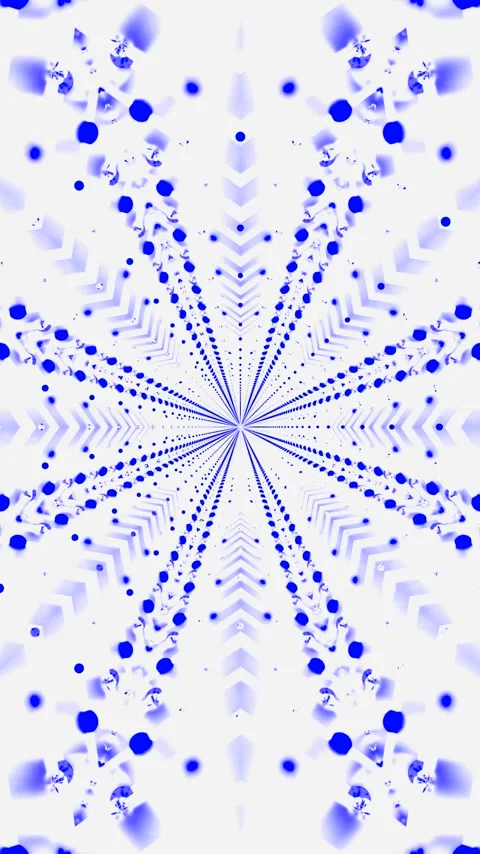 Dynamic tunnel video loop featuring blue and white geometric patterns creat.. Stock Footage 321269403