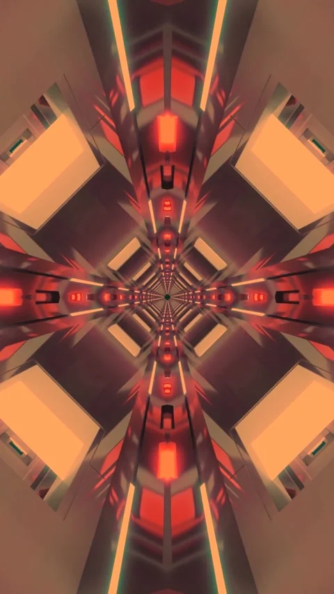 Dynamic tunnel video loop with motion background in seamless format for scr.. Stock Footage 322776192