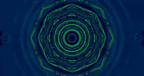 Dynamic tunnel video loop provides immersive visuals for relaxing screensav.. Stock Footage 318613623