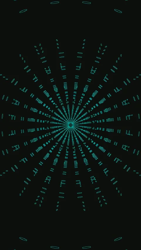 Dynamic tunnel video loop screensaver with seamless motion and vibrant patter Stock Footage 321270552