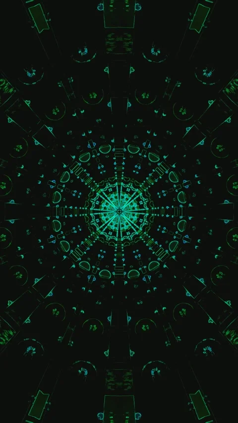 Dynamic tunnel video loop screensaver with seamless motion and vibrant colo.. Stock Footage 321566533