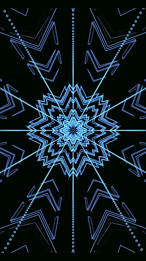 Dynamic tunnel video loop screensaver with vibrant blue patterns creating a.. Stock Footage 321572093
