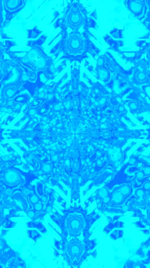Dynamic tunnel video loop screensaver with vibrant blue patterns creating a.. Stock Footage 321572743