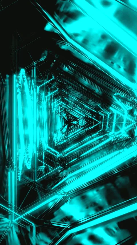 Dynamic tunnel video loop with seamless visuals for modern screensaver disp.. Stock Footage 321570531
