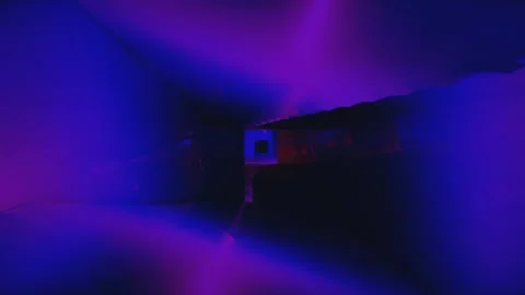 Dynamic tunnel video loop with vibrant light effects in seamless motion for.. Stock Footage 321321774