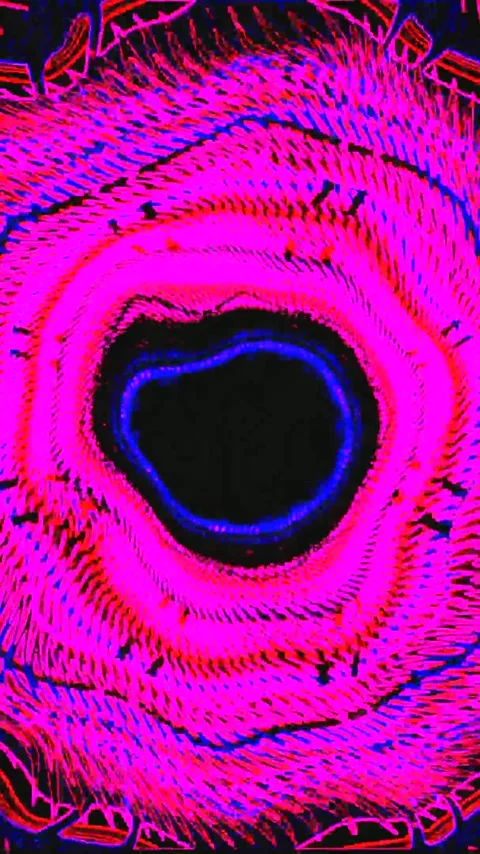Dynamic tunnel video loop with vibrant colors and seamless motion for visua.. Stock Footage 321571362