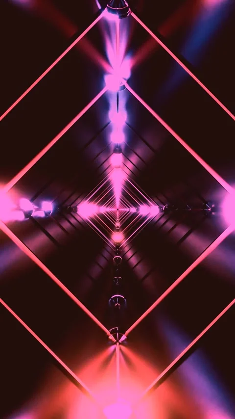 Dynamic tunnel video loop with vibrant colors creating a seamless visual ex.. Stock Footage 321571589