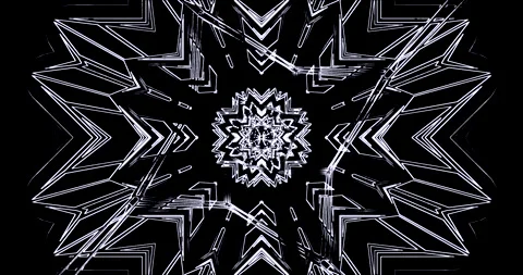 Dynamic tunnel video vj loop screensaver showcasing intricate light pattern.. Video stock 318793965