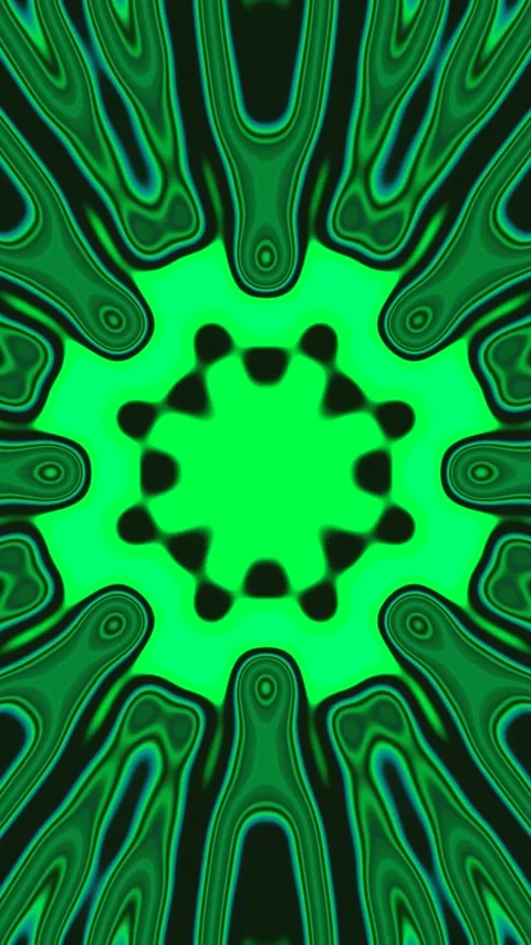 Dynamic tunnel video vj loop showcasing vibrant green patterns in a seamles.. Stock Footage 320355321