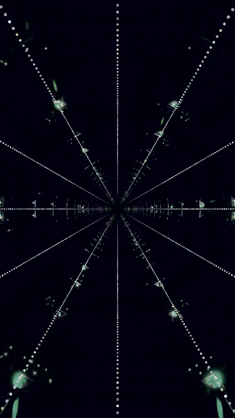 Dynamic tunnel visual effects loop creating a seamless video screensaver ex.. Stock Footage 321267664