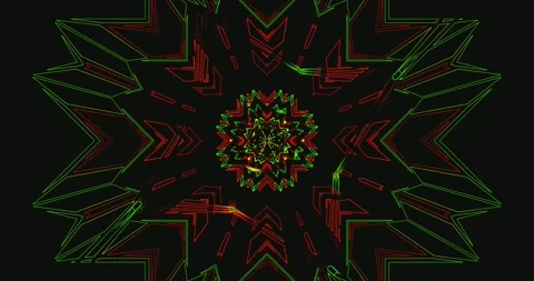 Dynamic tunnel visual loop featuring vibrant patterns and colors for an imm.. Stock Footage 317798046
