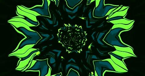 Dynamic tunnel visual with vibrant colors creating a seamless looping scree.. Stock Footage 318612016