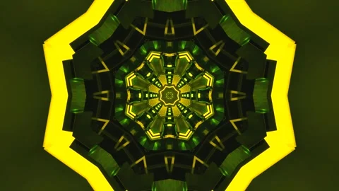 Dynamic tunnel visuals create a seamless looping experience for screensaver.. Stock Footage 319413845