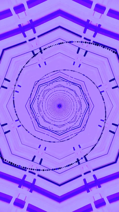 Dynamic tunnel vj loop creates seamless visual experience with vibrant colo.. Stock Footage 321571674