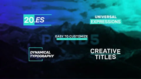 Dynamic Typography  After Effects	Stock