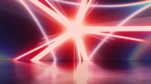 Dynamic UK flag light burst explosion in motion. Futuristic patriotic beam 库存影片 340024678