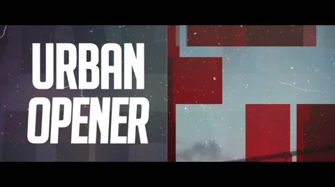 Dynamic Urban Glitch Opener After Effects stock