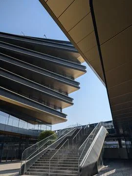 Dynamic Urban Structure Prague Daylight Ascent Stock Photos
