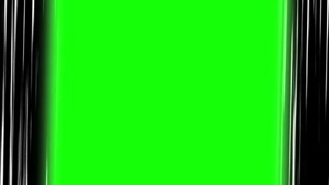 Dynamic vertical comic book speed lines animation overlay against vibrant green Stock Footage 345211759