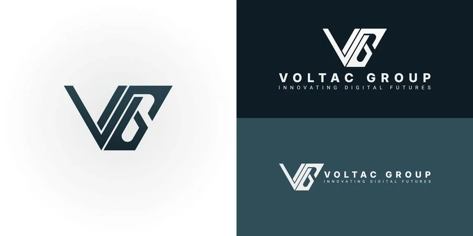 Dynamic VG logo for software development. Stock Illustration