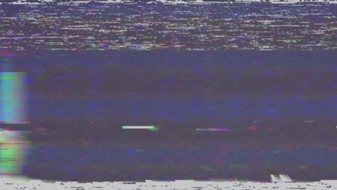 Dynamic VHS Glitch Effect - Flickering Retro Pixelated Noise and Distortion Stock Footage 293198512