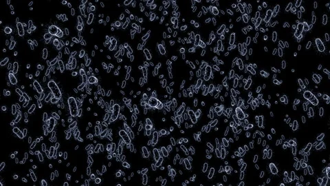 Dynamic video materials on bacteria, viruses, biomedicine, and medicine Stock Footage 342469749
